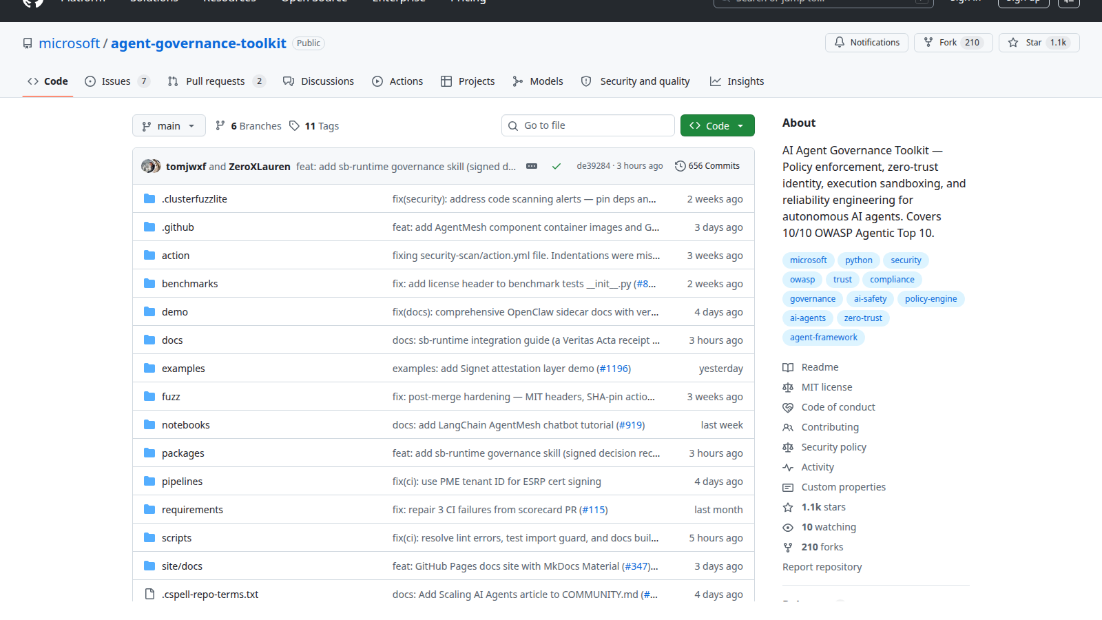 Agent Governance Toolkit 仓库配图