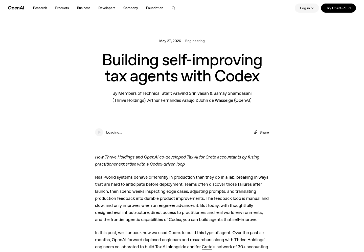 OpenAI Tax AI 案例文章