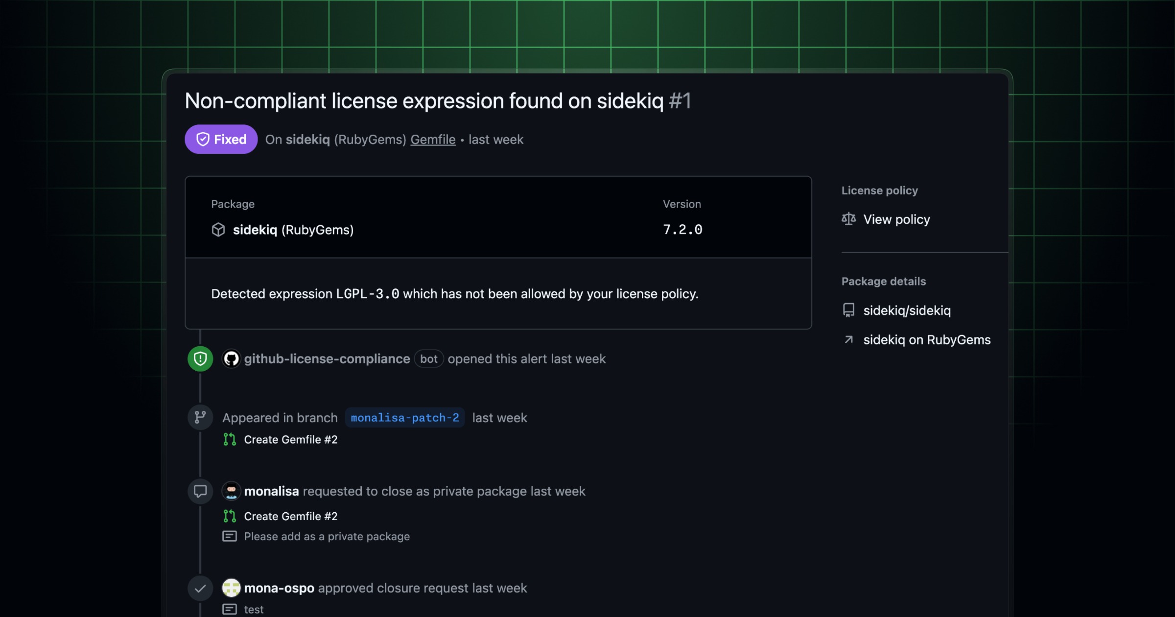 GitHub 开源许可证合规配图