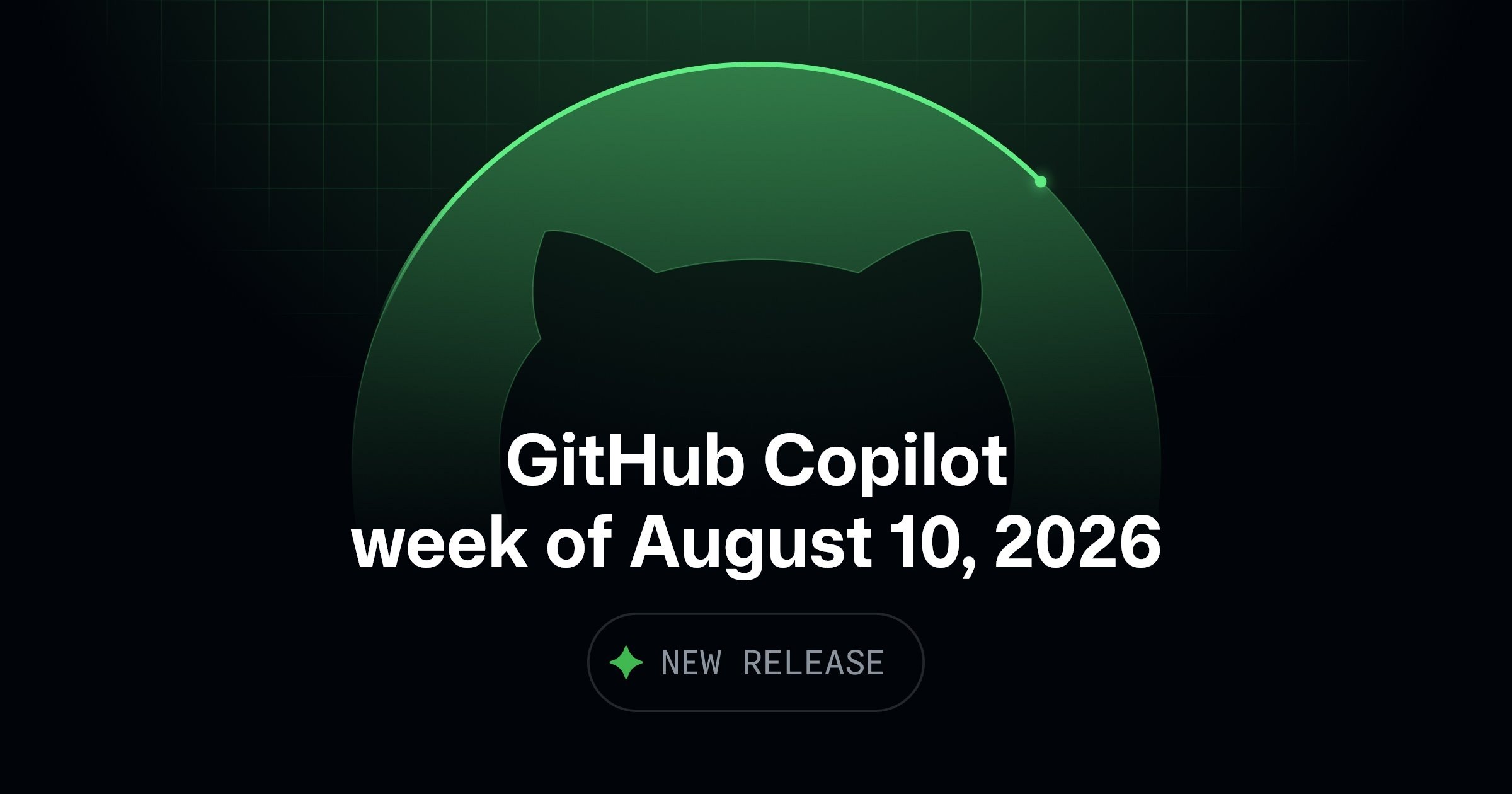 GitHub Copilot 周更新官方配图
